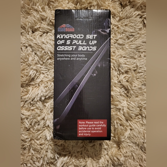 NWT Kingroad Set Of 5 Pull Up Assist Bands - Picture 3 of 6